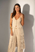 Conjunto tricô boho calça e blusa