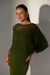 Conjunto Vestido e Blusa Rendada Tricô | Verde - loja online