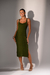Conjunto Vestido e Blusa Rendada Tricô | Verde - comprar online