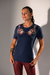 Blusa Malha Bordada | Marinho - loja online