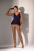 Blusa Tricô Botões Alça | Marinho - loja online