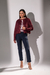 Jaqueta Swede Zara | Bordo - Doce Maria