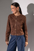 Jaqueta Swede Zara | Marrom - comprar online