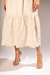 Vestido Midi Bordado - Cru