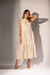 Vestido Midi Bordado - Cru - comprar online