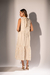 Vestido Midi Bordado - Cru - comprar online