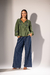 Blusa Boho Bordada - Verde - comprar online