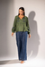 Blusa Boho Bordada - Verde