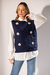 Blusa 2 em 1 Colete e Camisa - Marinho - loja online