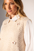 Blusa 2 em 1 Colete e Camisa - Bege - Doce Maria