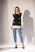 Blusa 2 em 1 Colete e Camisa - Preta - Doce Maria