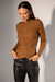 Blusa Tricô Modal Detalhe - Caramelo na internet