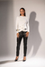 Blusa Tricô Modal Detalhe - Branco - comprar online