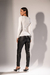 Blusa Tricô Modal Detalhe - Branco - loja online