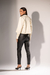 Jaqueta Curta Trench Coat- Marfim
