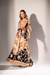 Imagem do Vestido Longo Estampado Azul | Marrom