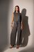 Conjunto Blusa e Calça Listra Lateral | Cinza na internet