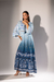 Vestido Longo Boho Estampado - Azul