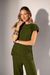 Conjunto Tricô Blusa e Calça - Verde - Doce Maria