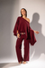 Conjunto Tricô 3 Peças - Bordo - loja online