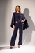 Conjunto Tricô 3 Peças - Marinho - comprar online
