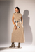 Vestido Longo Sem Manga e Gola - Nude - loja online