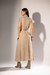 Vestido Longo Sem Manga e Gola - Nude - comprar online