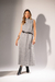 Vestido Longo Sem Manga e Gola - Cinza - loja online