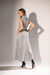 Vestido Longo Sem Manga e Gola - Cinza - comprar online