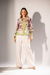 Blusa Estampada Floral - Verde com Marrom - comprar online