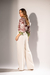 Imagem do Blusa Estampada Floral - Verde com Marrom