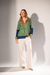 Blusa Polo Tricô Manga Longa Color