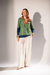 Blusa Polo Tricô Manga Longa Color
