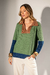 Blusa Polo Tricô Manga Longa Color