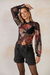 Imagem do Blusa Tule Floral Manga Longa