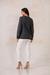 Blusa Tricô Coração | Cinza