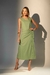 Vestido Midi Liso Amarração Florença | Verde - comprar online