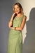 Vestido Midi Liso Amarração Florença | Verde - comprar online