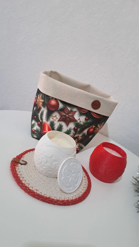 Vela Aromática Navideña con Tapa