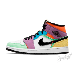 Tênis Nike Air Jordan 1 Mid SE Multi-Color Wmns