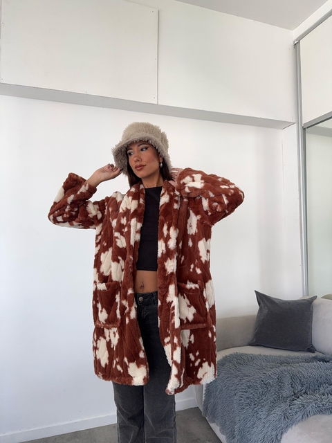 Tapado piel PRINT de vaca. - comprar online