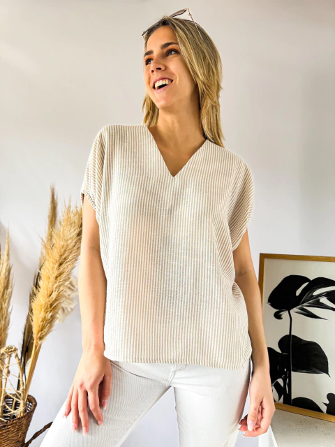 Blusa míl rayitas - comprar online