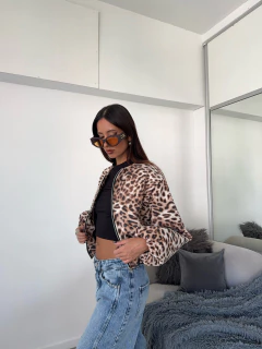 Bomber print de paño con forreria - Broxen