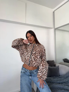 Bomber print de paño con forreria en internet