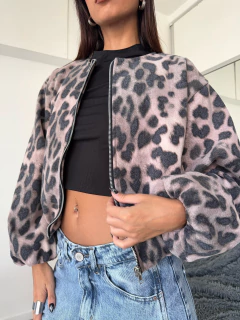 Bomber print de paño con forreria - Broxen