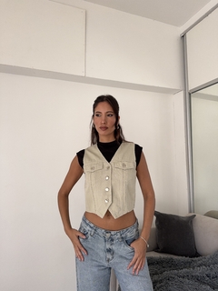 Chaleco gabardina lisa - comprar online