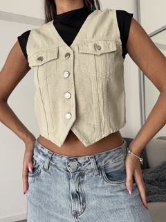 Chaleco gabardina lisa - Broxen