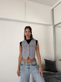 Chaleco gabardina lisa - tienda online