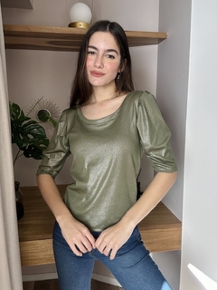 Remera brillo espalda en V - tienda online