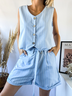 Conjunto Paleo Rayado de crep